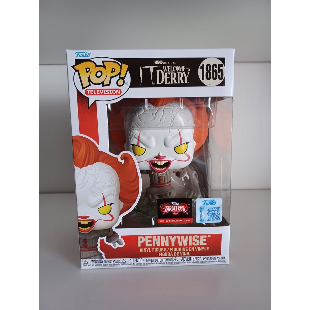 Pennywise 1865 It Welcome To Derry Vinyl Figure Funko Pop Horror Collectible Toy